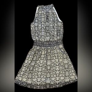 Stella & Dot Snake Print Halter dress  - Size S